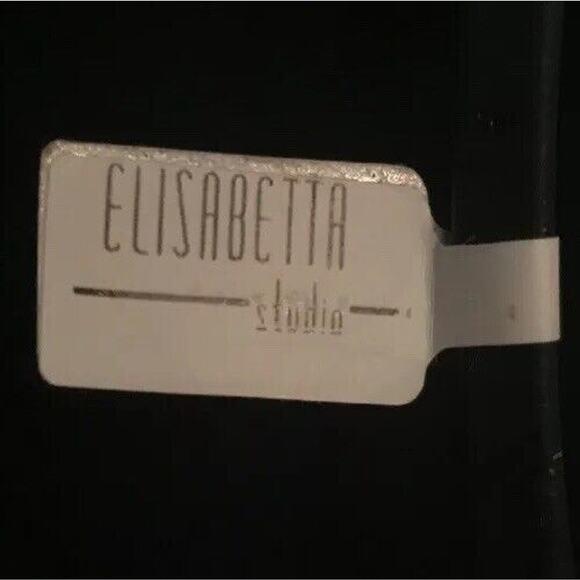 Elisabetta Studio Black Necklace with Siver-Tone Bead & Magnetic Closure 21" - Picture 8 of 9